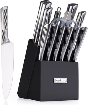 | 15-Piece Knife Set | Professional Kitchen Knives | Stainless Steel Knife Set | Complete Knife Set | Chef's Knife Set | Kitchen Knife Block Set | Sharp Kitchen Knives | Premium Knife Set | 15 Knives for Kitchen | Full Knife Set with Block | Multi-Purpose Kitchen Knives | High-Quality Knife Set |