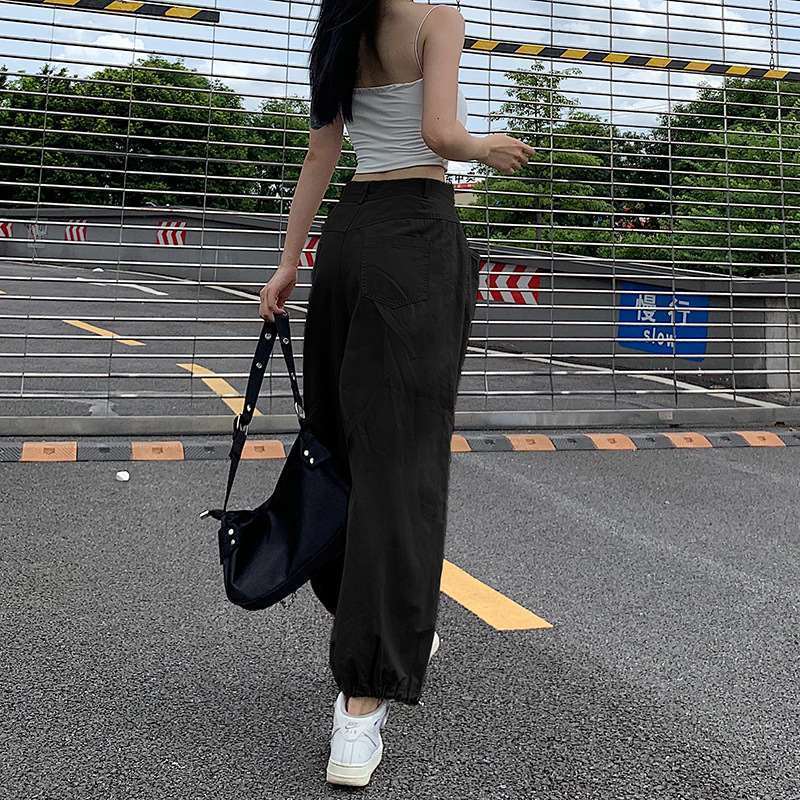 Women Loose Wild Trend Street Sports Casual Trousers