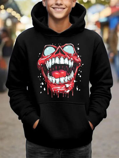 Men's Printed Hooded Sweatshirt