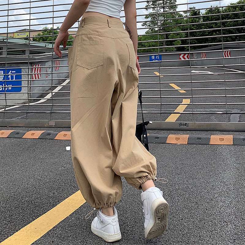 Women Loose Wild Trend Street Sports Casual Trousers