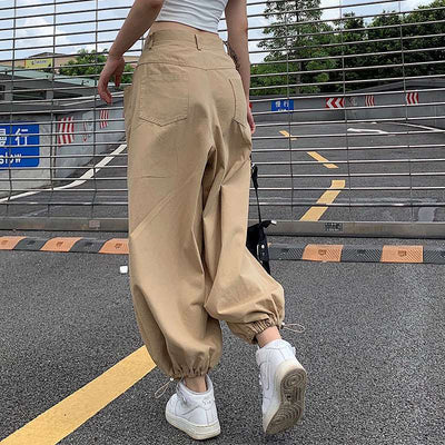 Women Loose Wild Trend Street Sports Casual Trousers