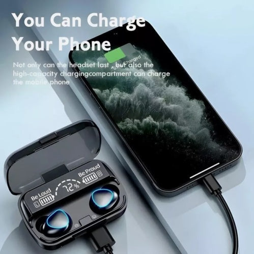 9D Earphone Bluetooth Earbuds Wireless