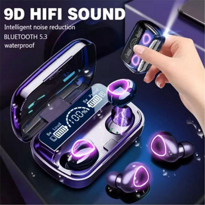 9D Earphone Bluetooth Earbuds Wireless