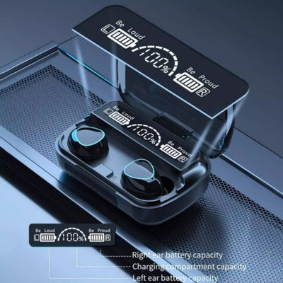 9D Earphone Bluetooth Earbuds Wireless