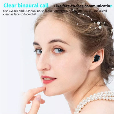 9D Earphone Bluetooth Earbuds Wireless