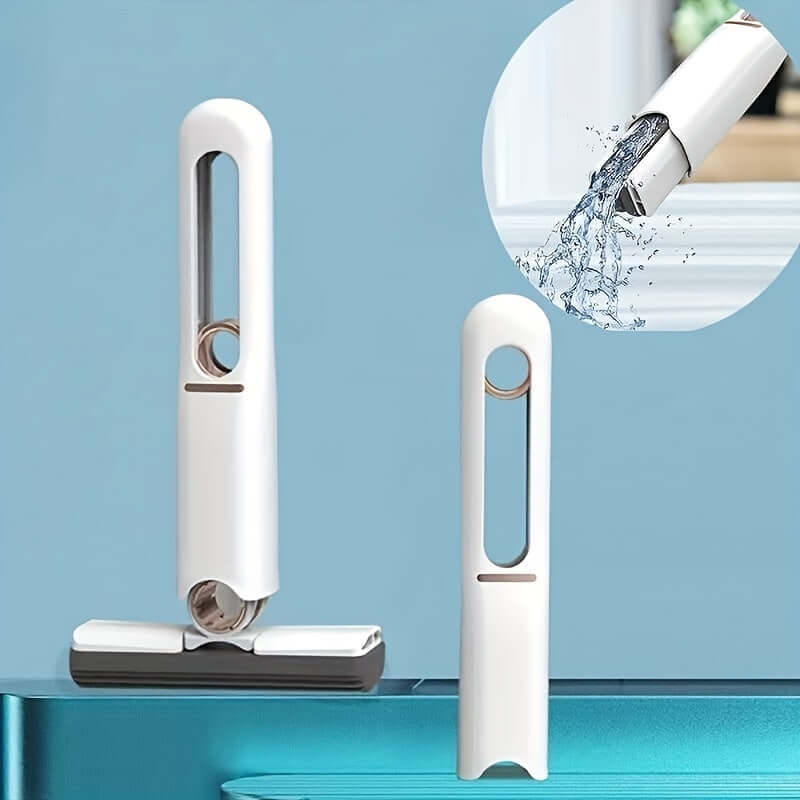 Mini Self-Squeeze Cleaning Mop | Compact Mop for Quick Cleanups | Travel-Friendly Mini Mop | Handheld Self-Wringing Mop | Portable Mop for Small Spaces | Easy-Squeeze Sponge Mop | Lightweight Self-Squeeze Mop | Pocket-Size Mop for On-the-Go | One-Hand Wringing Mini Mop | Mini Mop for Kitchen & Travel | 