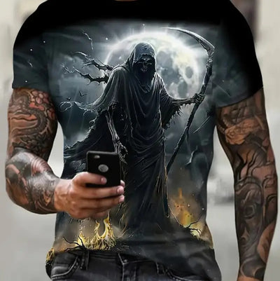 | Men's Printed T-Shirt | Graphic Short-Sleeve T-Shirt | Trendy Printed Tee | Casual Graphic T-Shirt | Comfortable Men's T-Shirt | Stylish Printed Short-Sleeve | Soft Cotton Graphic Tee | Relaxed Fit Graphic T-Shirt | Bold Print T-Shirt | Fashionable Graphic Tee for Men | Men's Casual Printed Tee | Round Neck Printed T-Shirt |