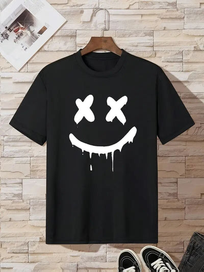 | Men's Printed T-Shirt | Graphic Short-Sleeved Tee | Casual Graphic T-Shirt | Printed Short-Sleeve Shirt | Comfortable Men's Tee | Trendy Printed T-Shirt | Soft Cotton Graphic Tee | Stylish Casual T-Shirt | Men's Summer Graphic Tee | Relaxed Fit T-Shirt | Fashionable Printed Tee | Round Neck Graphic T-Shirt |