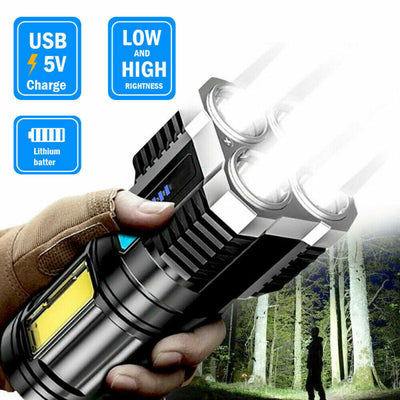 Tactical Quad-Core Flashlight | Tactical LED Flashlight | Quad-Core Super Torch | Rechargeable Tactical Torch | Ultra Bright Camping Flashlight | Zoomable LED Torch | Waterproof Emergency Light | Handheld Super Bright Flashlight | Outdoor Survival Torch | USB Powered LED Light | High-Lumen Tactical Flashlight | 