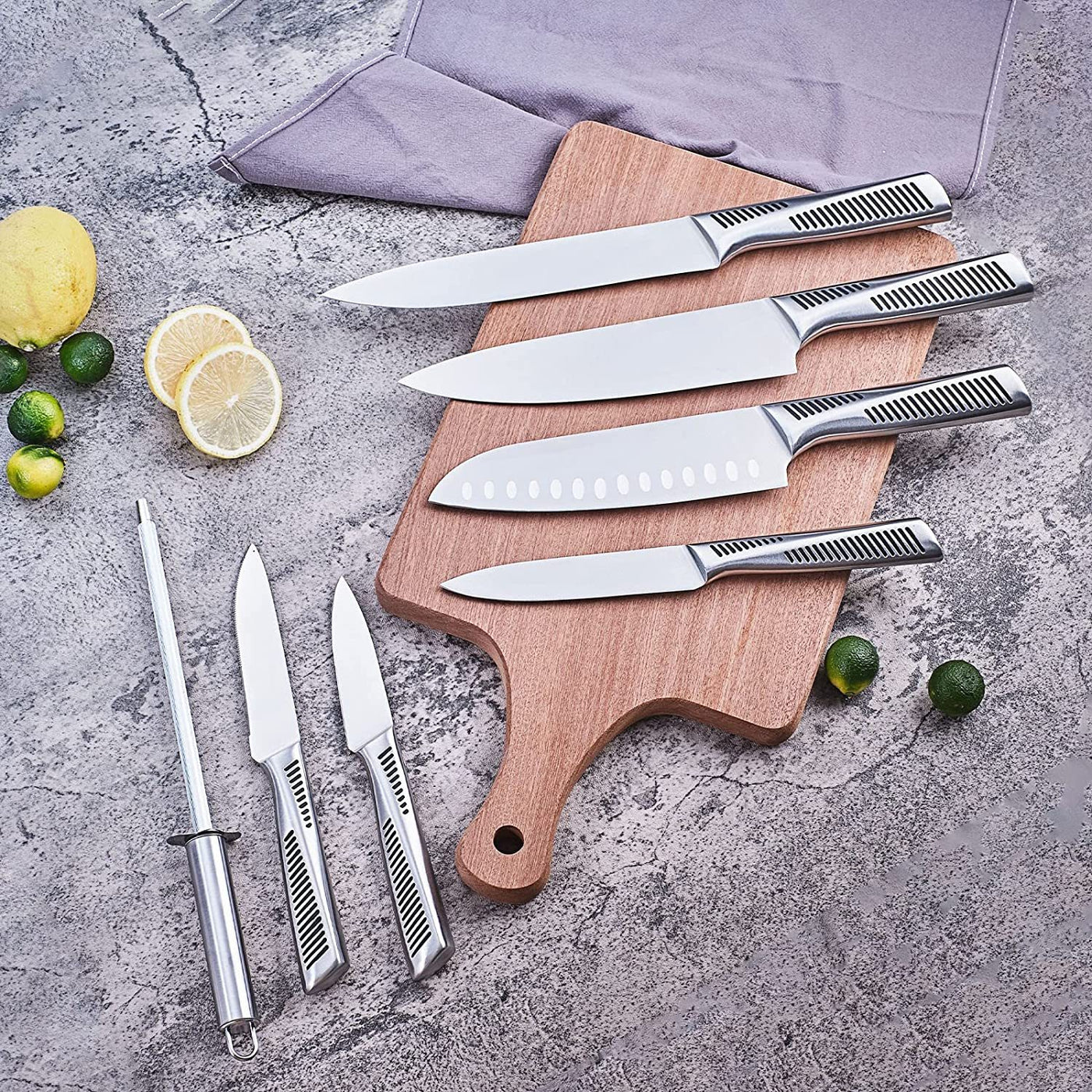 | 15-Piece Knife Set | Professional Kitchen Knives | Stainless Steel Knife Set | Complete Knife Set | Chef's Knife Set | Kitchen Knife Block Set | Sharp Kitchen Knives | Premium Knife Set | 15 Knives for Kitchen | Full Knife Set with Block | Multi-Purpose Kitchen Knives | High-Quality Knife Set |