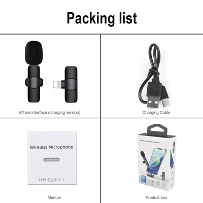 | Wireless Lavalier Microphone | Clip-On Lapel Mic | Wireless Lapel Microphone | Lavalier Mic for Phone | Bluetooth Lapel Mic | Wireless Mic for Interviews | Content Creator Microphone | Mic for Vlogging and Streaming | Wireless Lavalier for DSLR | Portable Lapel Mic | Noise-Reducing Clip Mic | Plug and Play Wireless Mic |