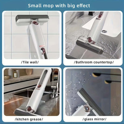 Mini Self-Squeeze Cleaning Mop | Compact Mop for Quick Cleanups | Travel-Friendly Mini Mop | Handheld Self-Wringing Mop | Portable Mop for Small Spaces | Easy-Squeeze Sponge Mop | Lightweight Self-Squeeze Mop | Pocket-Size Mop for On-the-Go | One-Hand Wringing Mini Mop | Mini Mop for Kitchen & Travel | 