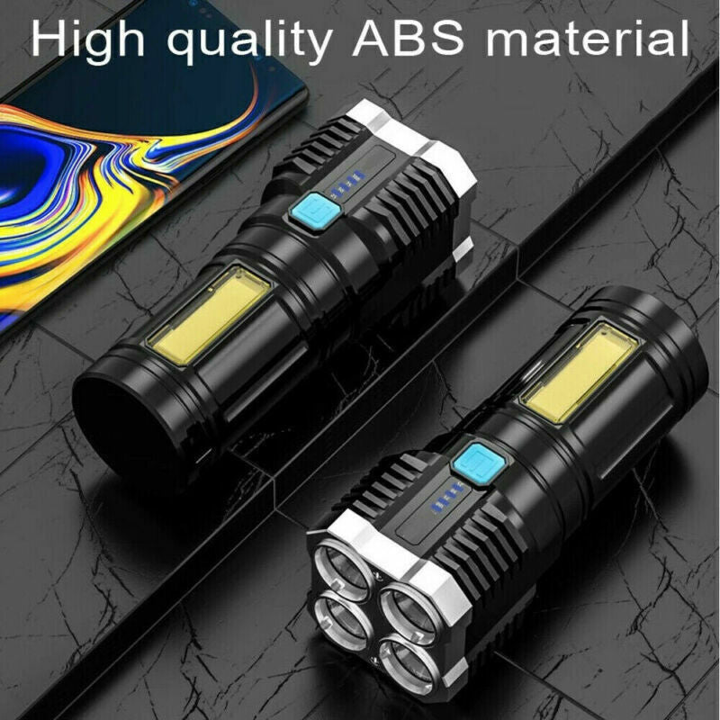 Tactical Quad-Core Flashlight | Tactical LED Flashlight | Quad-Core Super Torch | Rechargeable Tactical Torch | Ultra Bright Camping Flashlight | Zoomable LED Torch | Waterproof Emergency Light | Handheld Super Bright Flashlight | Outdoor Survival Torch | USB Powered LED Light | High-Lumen Tactical Flashlight | 