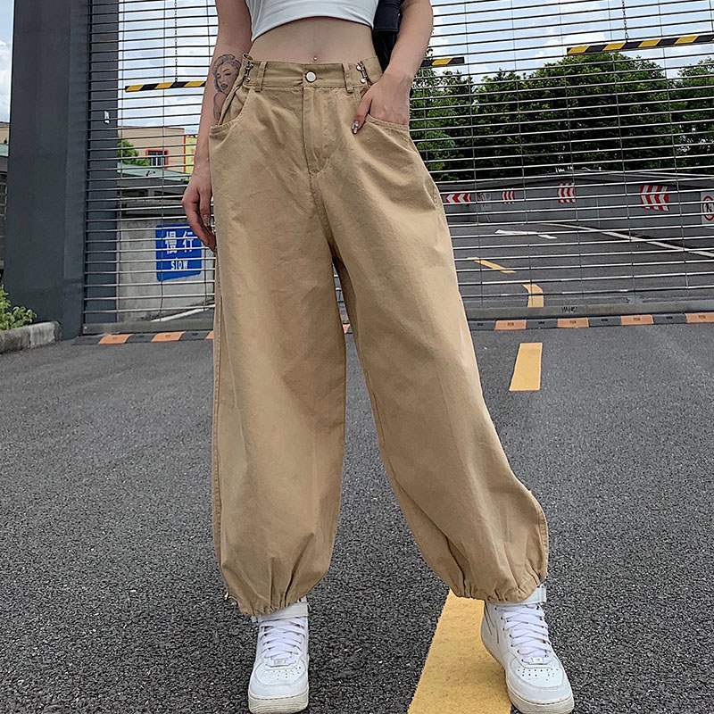 Women Loose Wild Trend Street Sports Casual Trousers